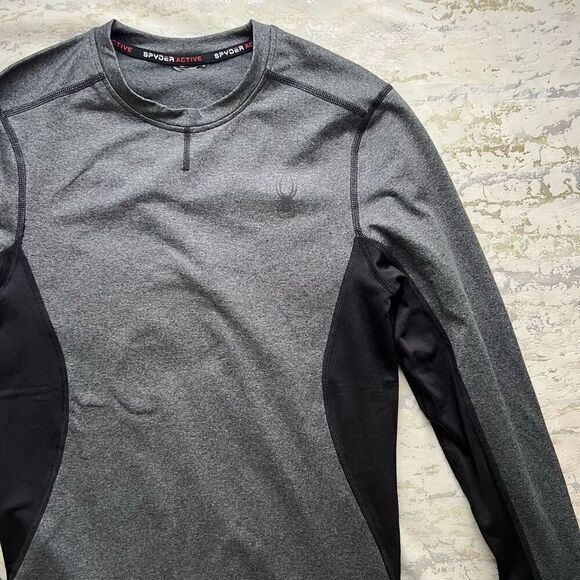 Spyder activewear lined  Long Sleeve top base layer - Picture 3 of 9